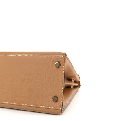 Hermes Courchevel Kelly Sellier 28 Tabac Camel 10 of 10