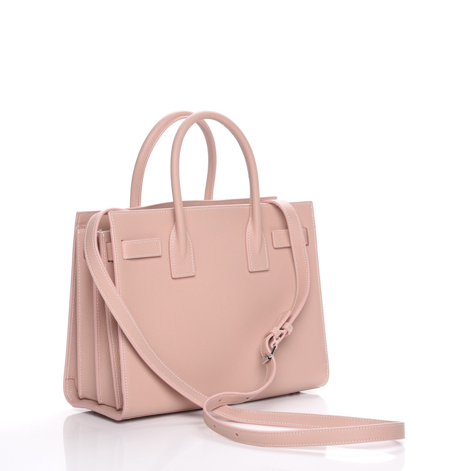 Saint Laurent Grained Calfskin Baby Sac De Jour Pale Pink 4 of 8