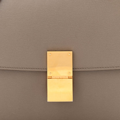 Celine Liege Calfskin Medium Classic Box Flap Bag Taupe 8 of 11