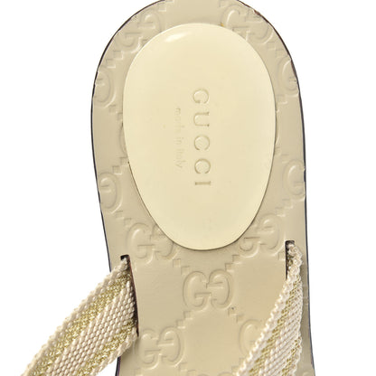 Gucci Web Thong Sandals 39 Beige 6 of 8