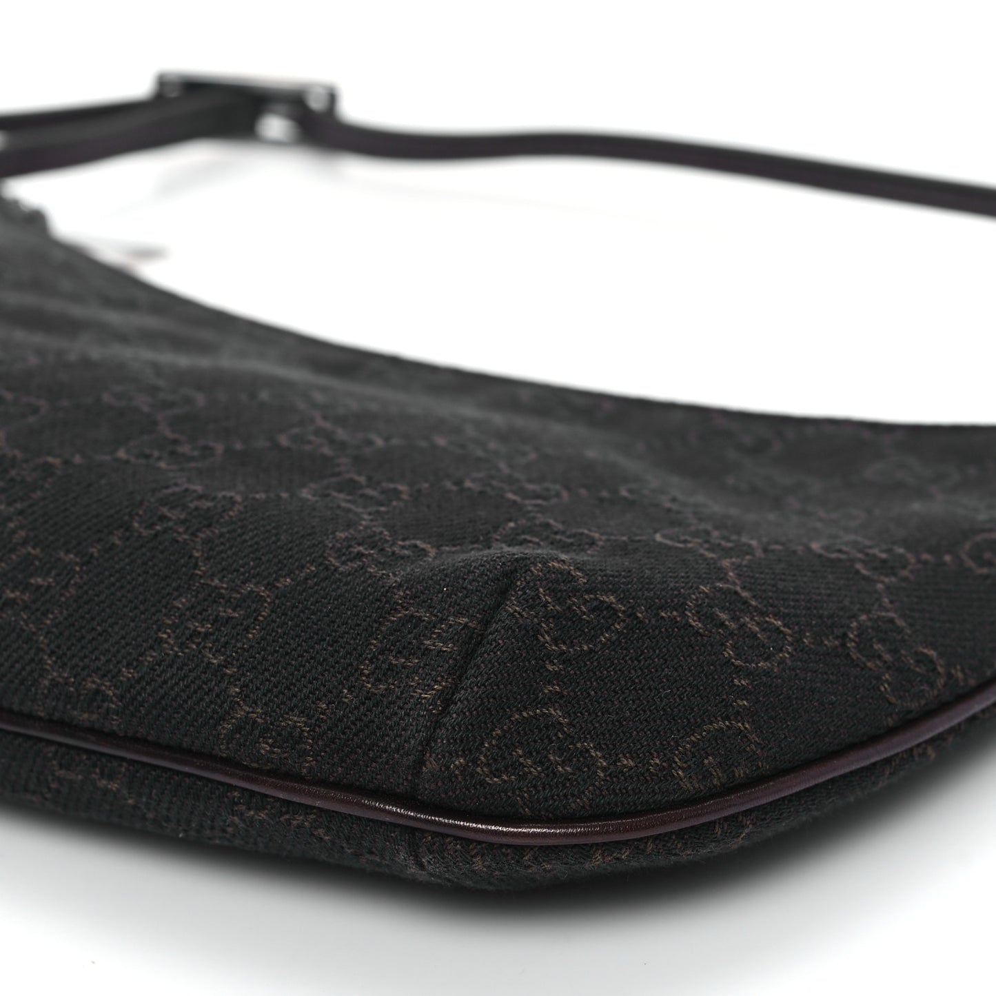 Denim Monogram Pochette Dark Brown