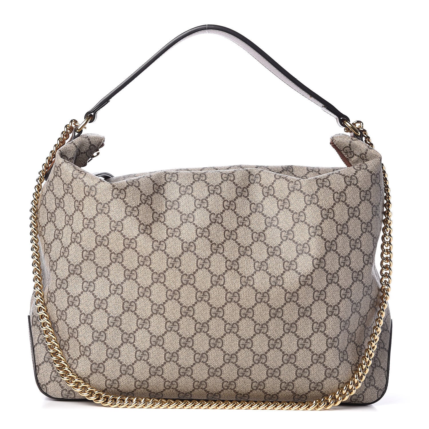 Gucci GG Supreme Monogram Large Linea A Hobo Light Brown 1 of 11