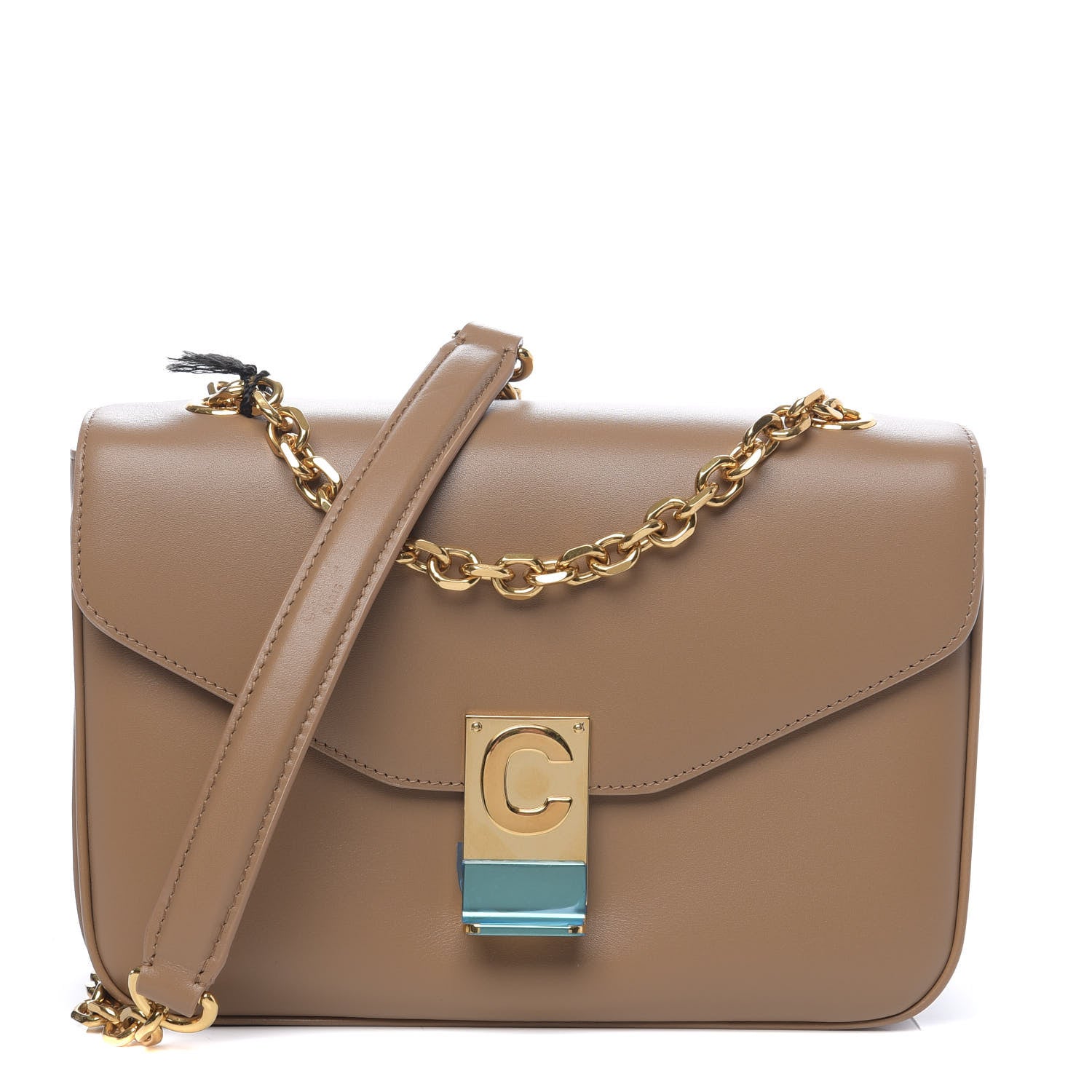 Celine Shiny Calfskin Medium C Bag Light Camel 1 of 9