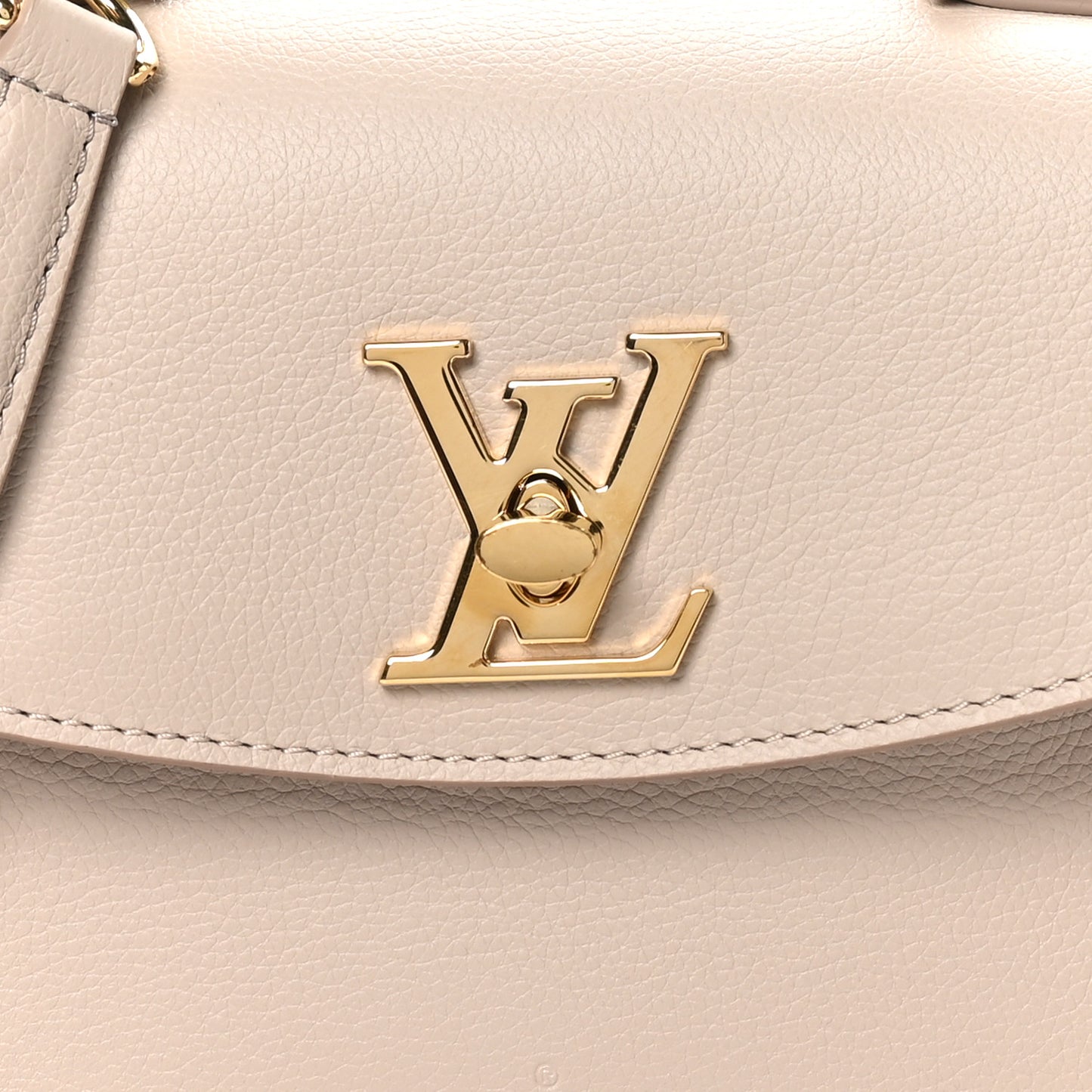 Soft Calfskin Mini Lockme Ever Greige