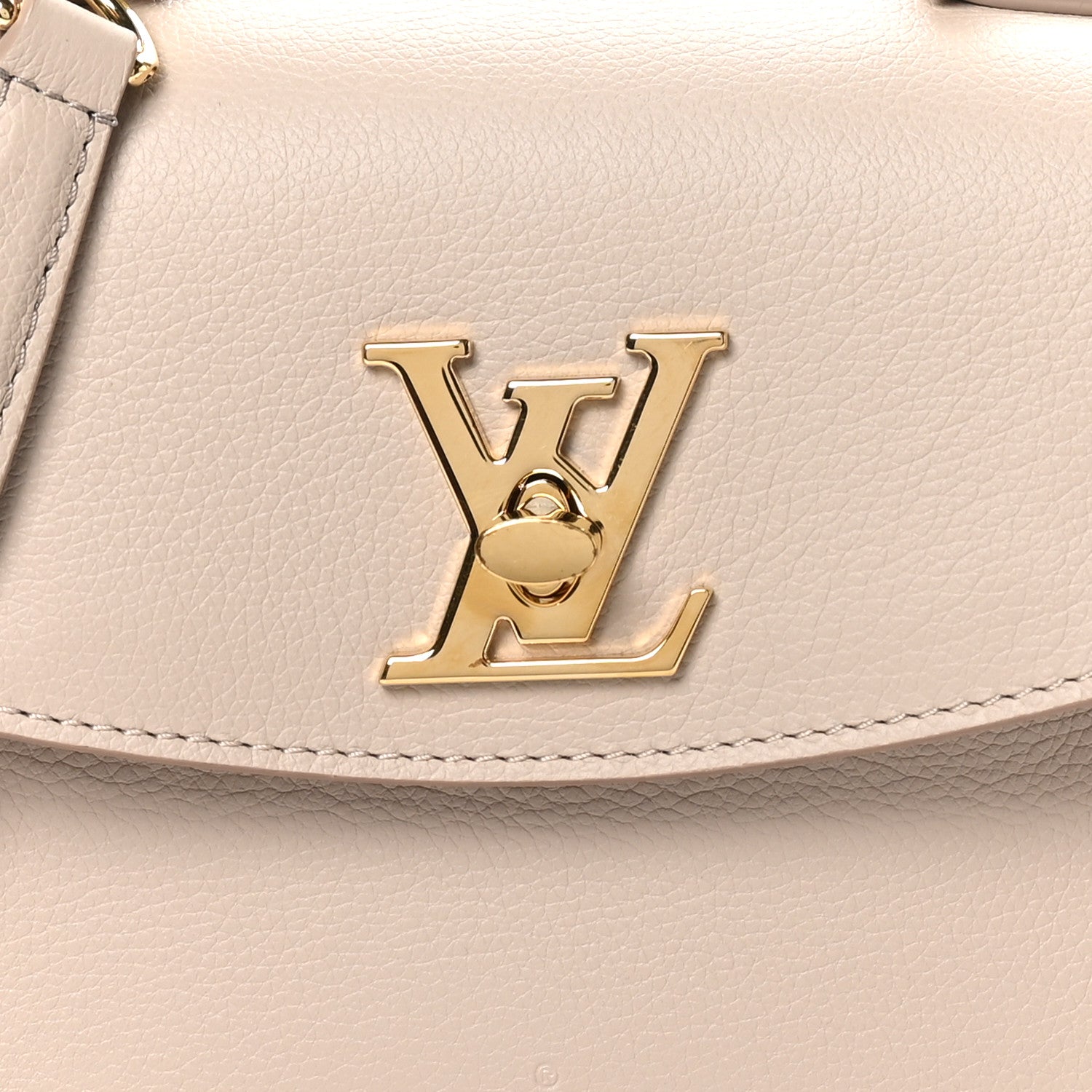 Louis Vuitton Soft Calfskin Mini Lockme Ever Greige 7 of 9