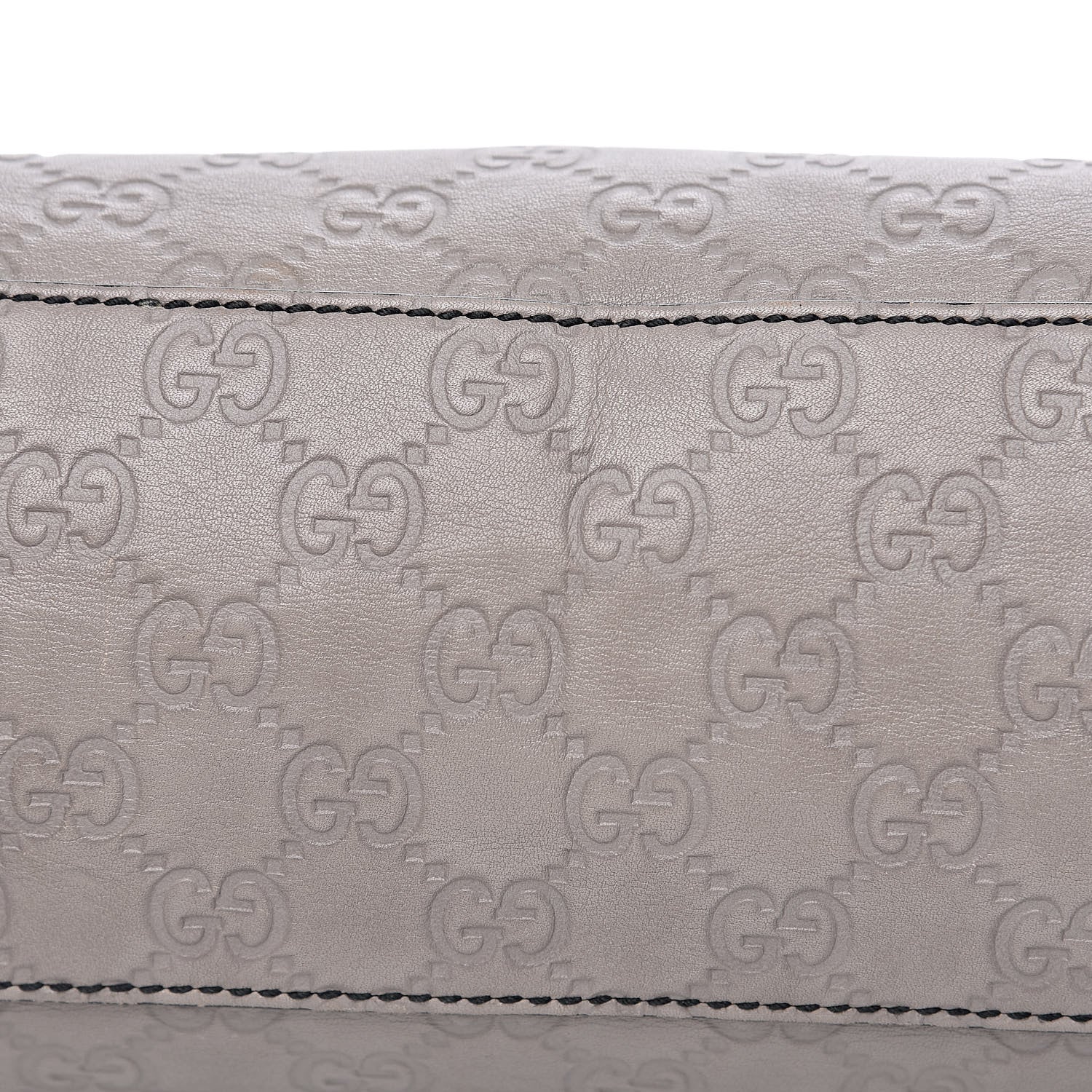 Gucci Soft Guccissima Large Emily Chain Shoulder Bag Storm Grey 9 of 17