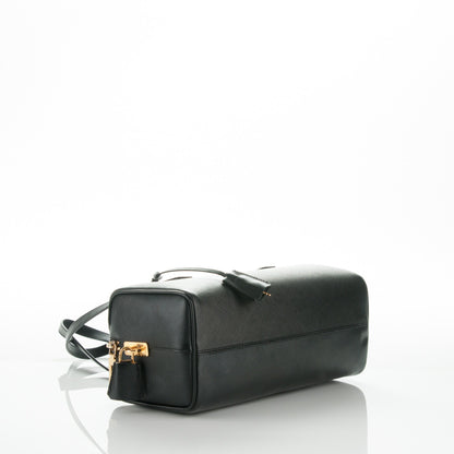 Prada Saffiano Lux Bauletto Nero Black 4 of 6