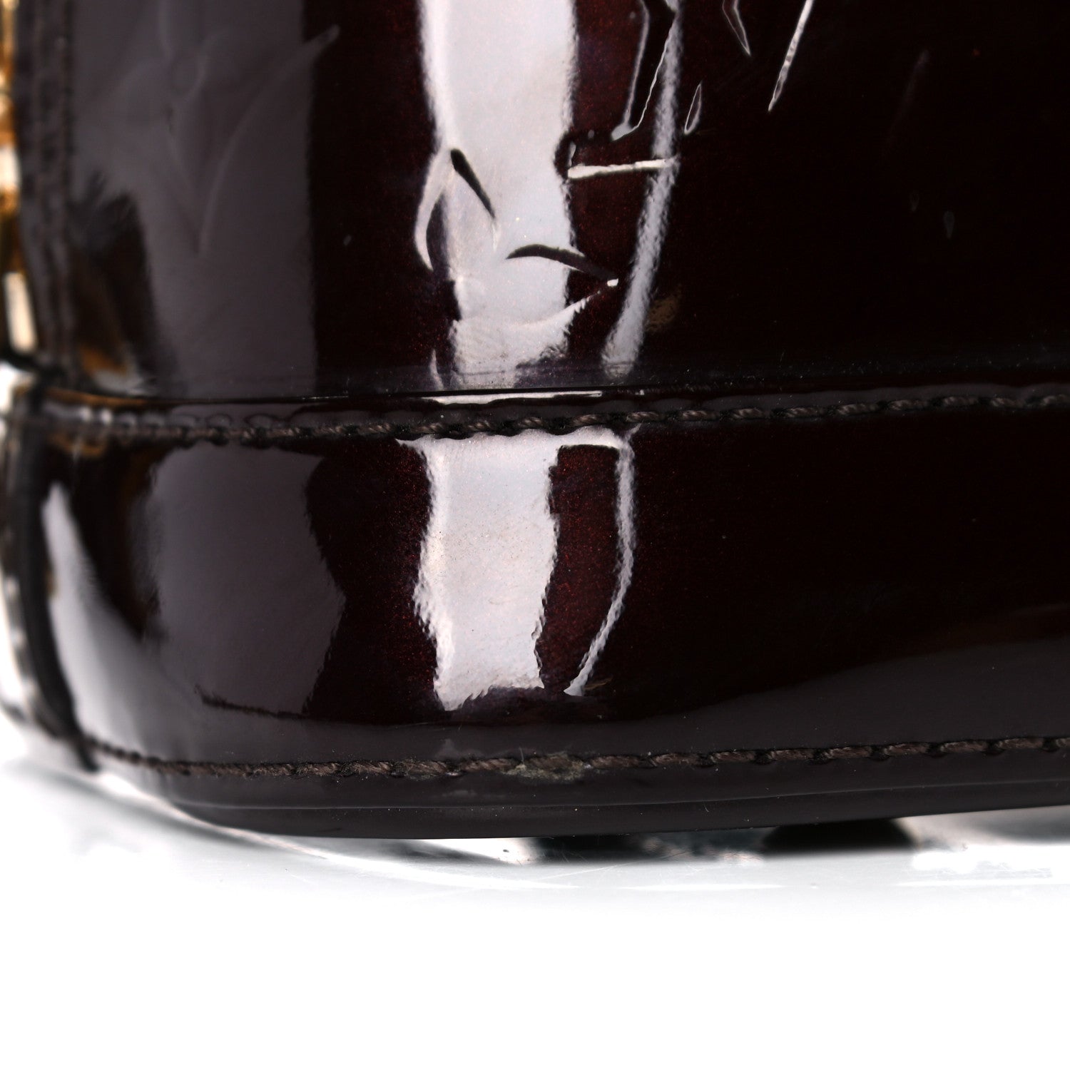 Louis Vuitton Vernis Alma BB Amarante 16 of 21