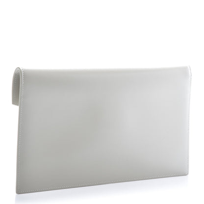 Saint Laurent Smooth Shiny Calfskin Uptown Pouch Crema Soft 3 of 10