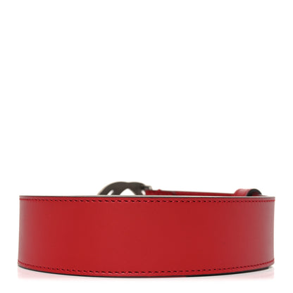 Gucci Selleria Calfskin Mens Interlocking G 37mm Belt 85 34 Rosso 2 of 4