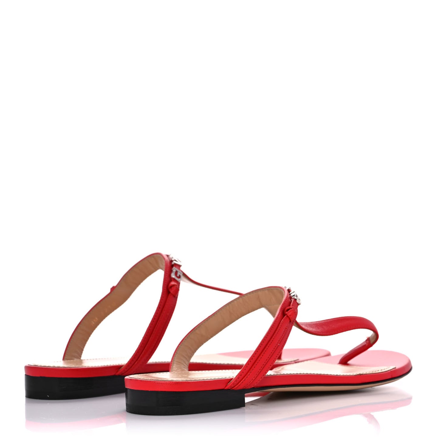 Calfksin Elba Thong Sandals 38.5 Red