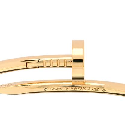 Cartier 18K Yellow Gold Juste Un Clou Bracelet 15 3 of 4