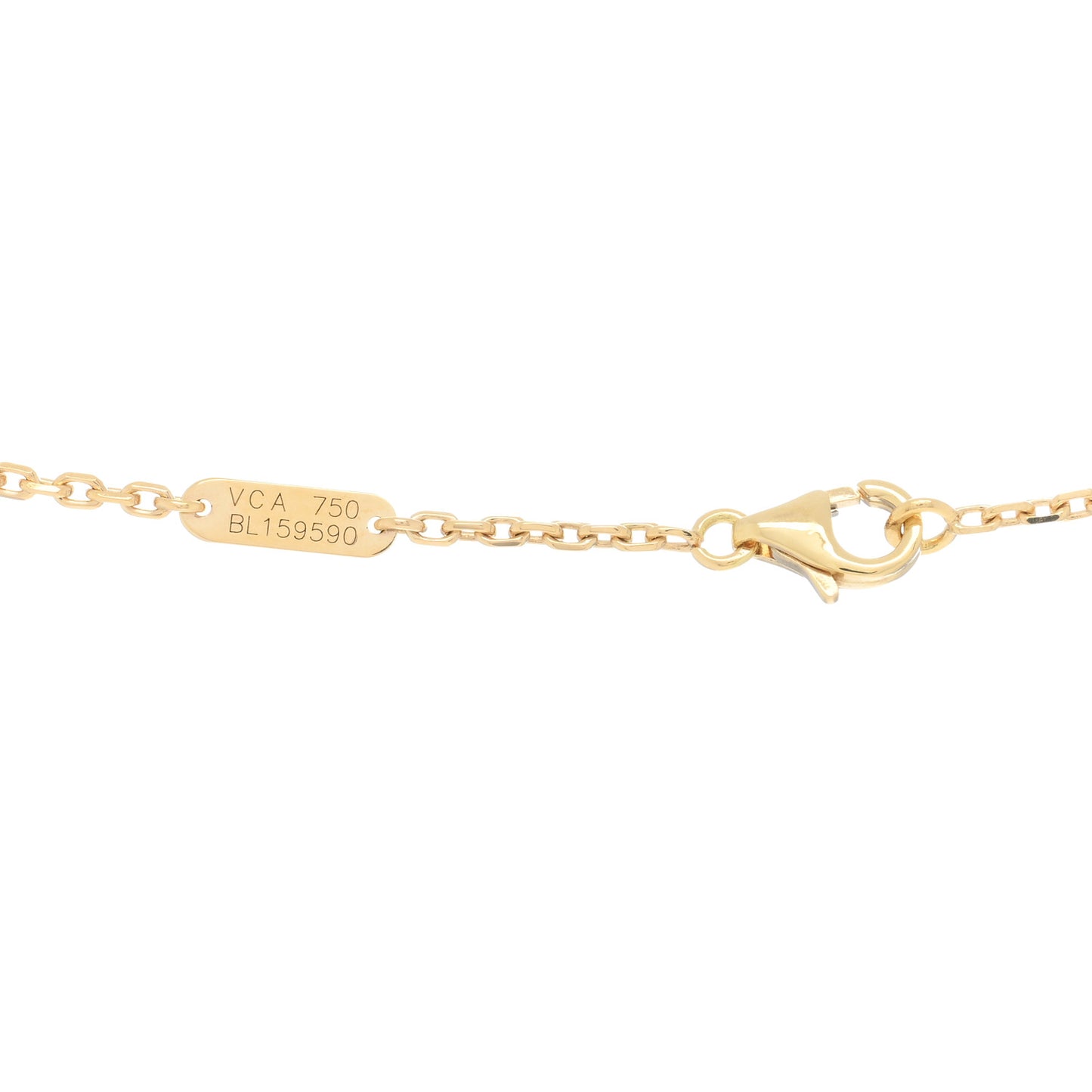 18K Yellow Gold Mother of Pearl Magic Alhambra Pendant Necklace