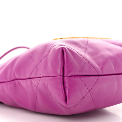 Chanel Shiny Calfskin Quilted Mini Chanel 22 Purple 9 of 11