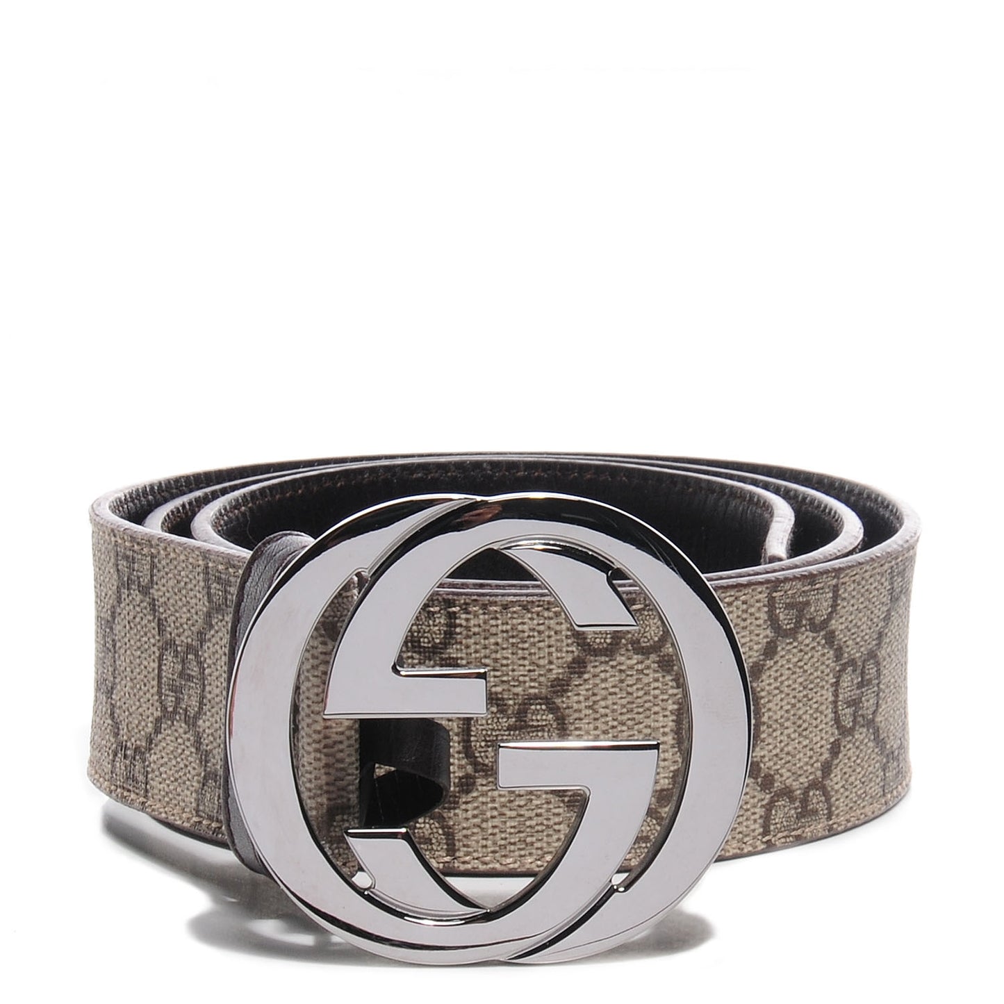 GG Plus Monogram Interlocking G Belt 85 34 Brown