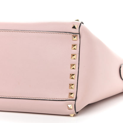 Valentino Garavani Vitello Small Rockstud Double Handle Tote Water Rose 8 of 11