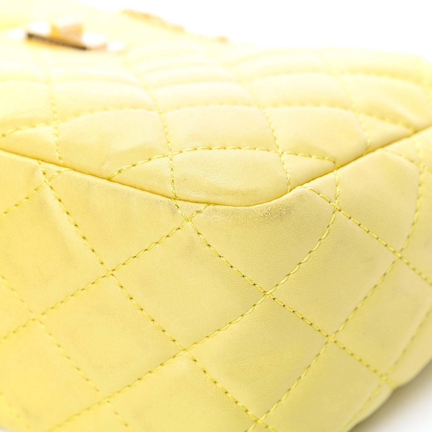 Calfskin Reissue Medium Camera Case Yellow