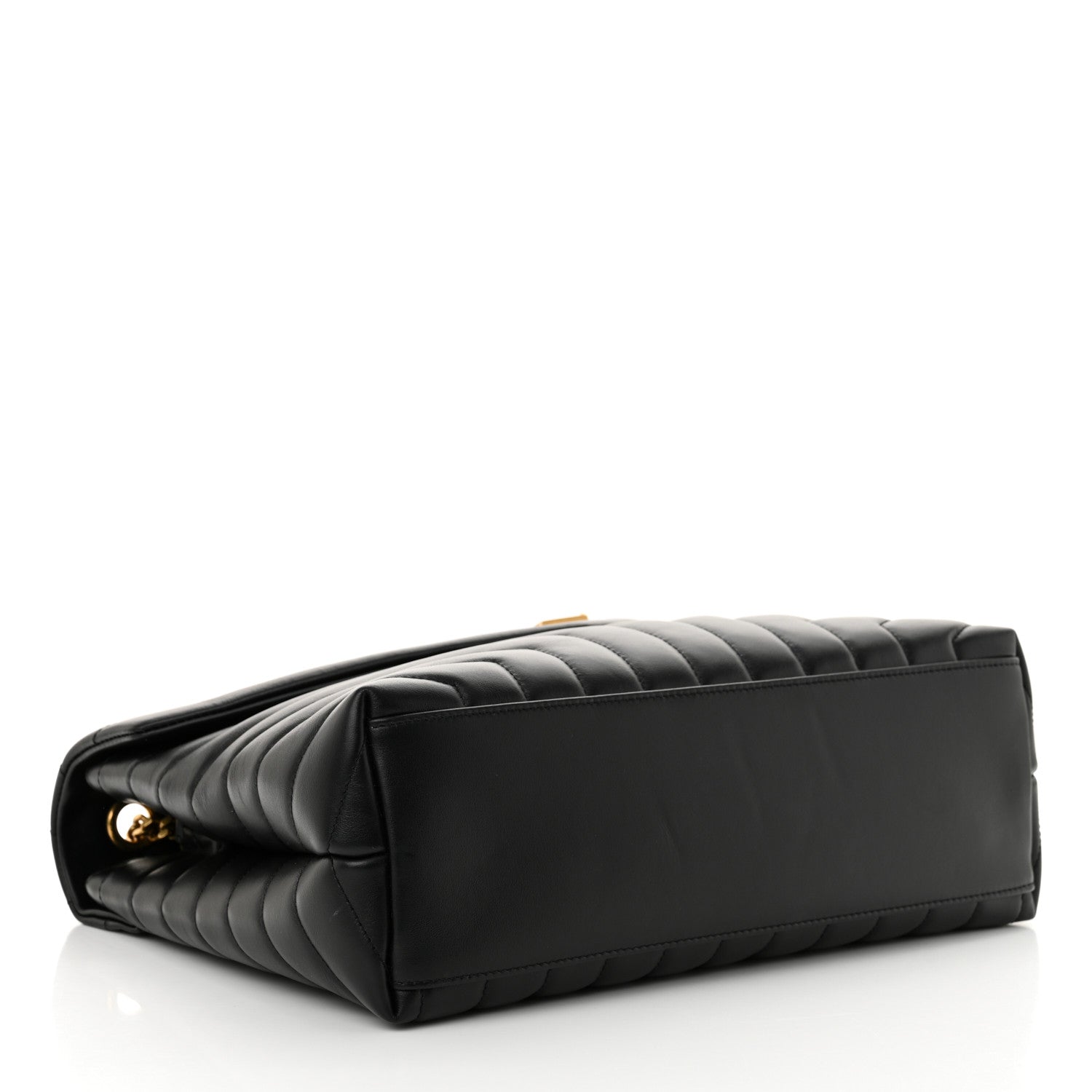 Saint Laurent Calfskin Y Quilted Monogram Medium Loulou Chain Satchel Black 4 of 10