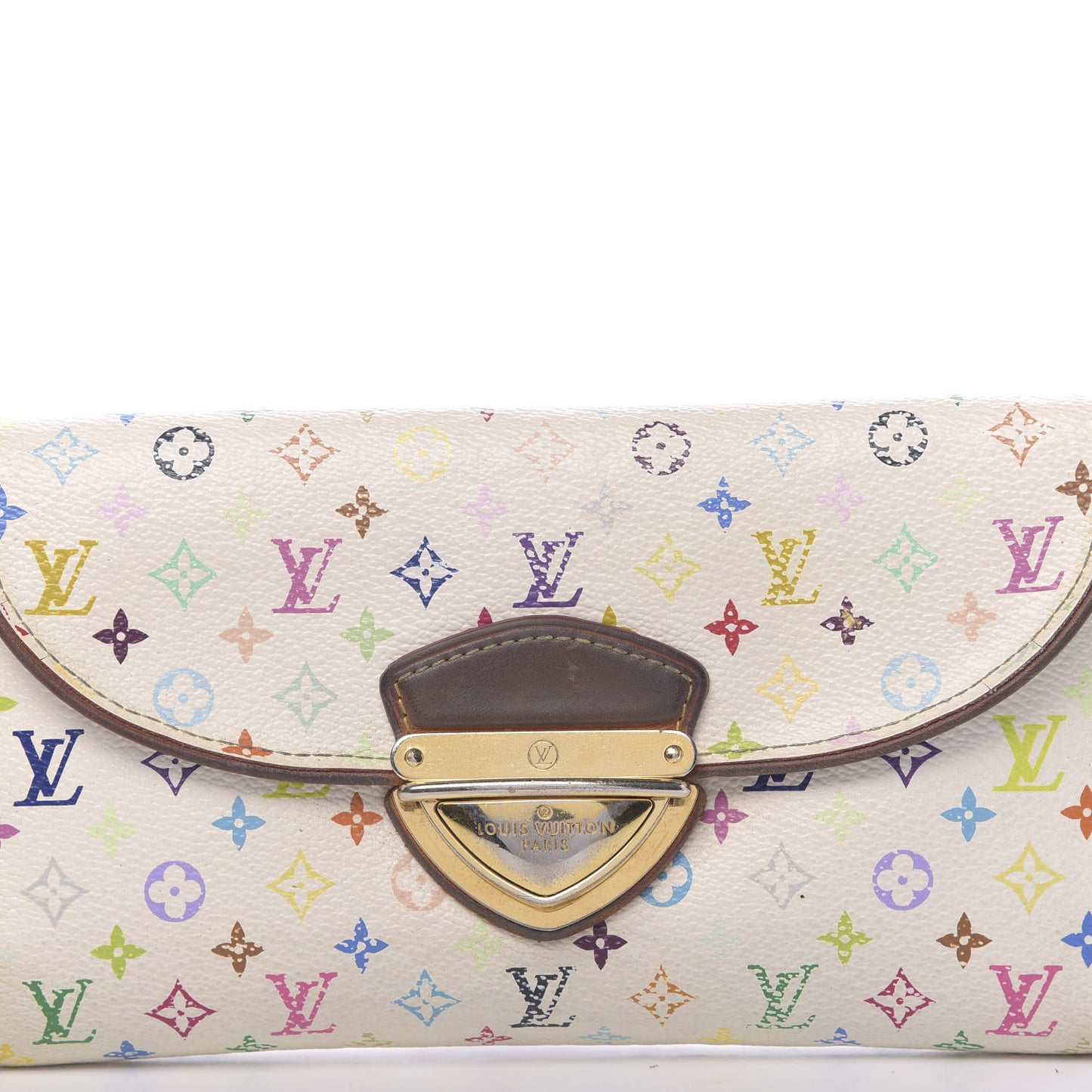 Monogram Multicolor Eugenie Wallet White