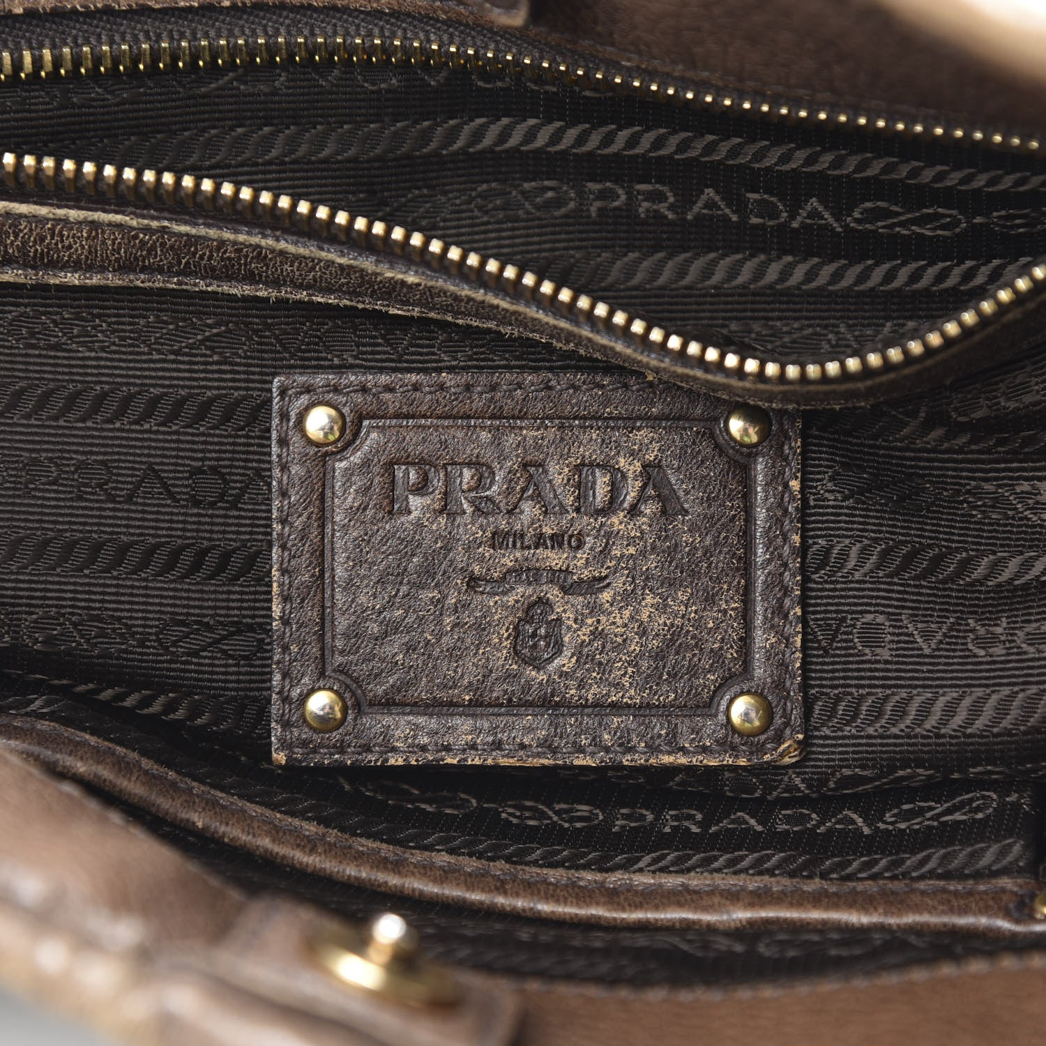 Prada Jacquard Logo Tote Bruciato Cera 6 of 21