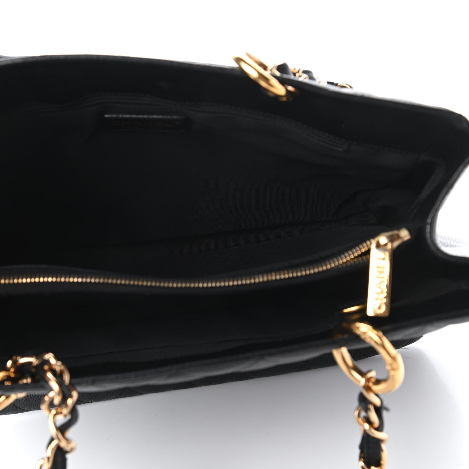 Chanel Caviar Quilted Grand Shopping Tote GST Black 5 of 10