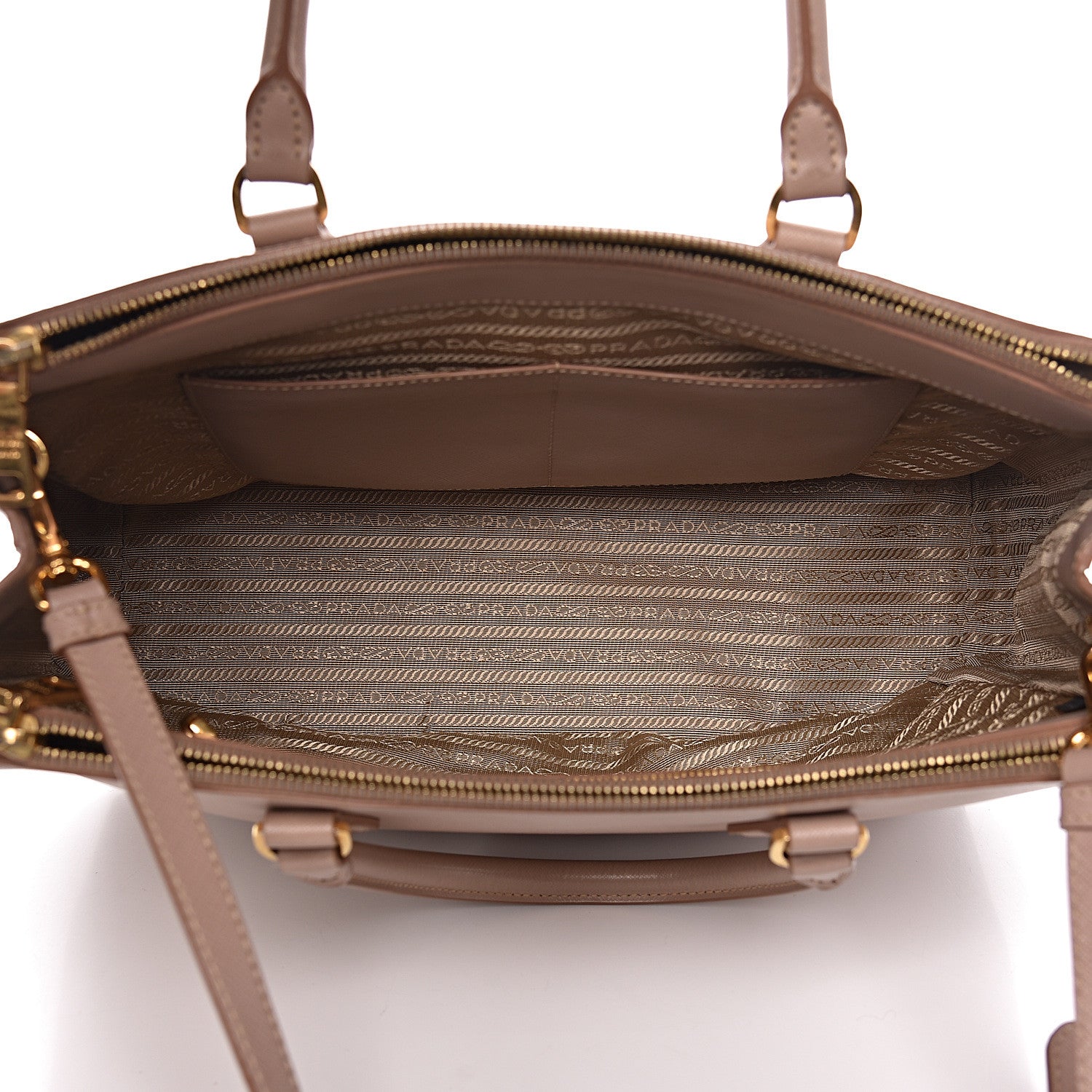 Prada Saffiano Medium Galleria Double Zip Tote Cammeo 6 of 14