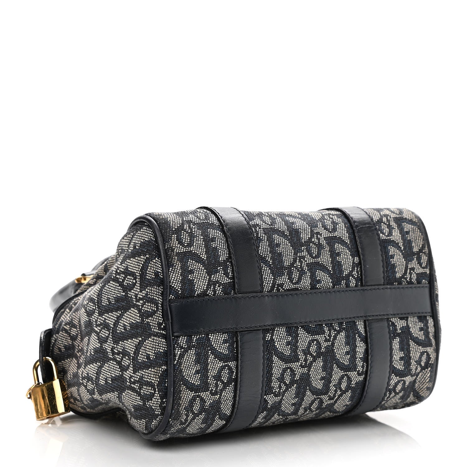 Christian Dior Monogram Boston Navy Blue 3 of 14