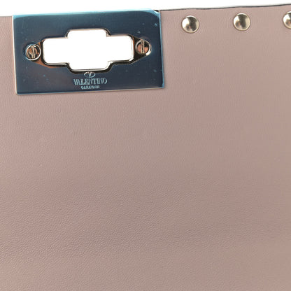 Valentino Garavani Lambskin Medium Rockstud Spike Shoulder Bag Poudre 8 of 10