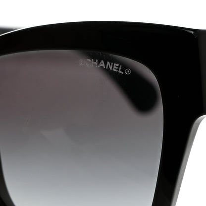 Chanel Acetate Square Cat Eye CC Sunglasses 5456-Q-B Black 7 of 10