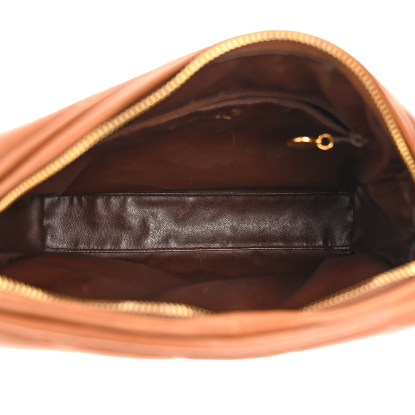 Caviar Quilted CC Camera Case Brown
