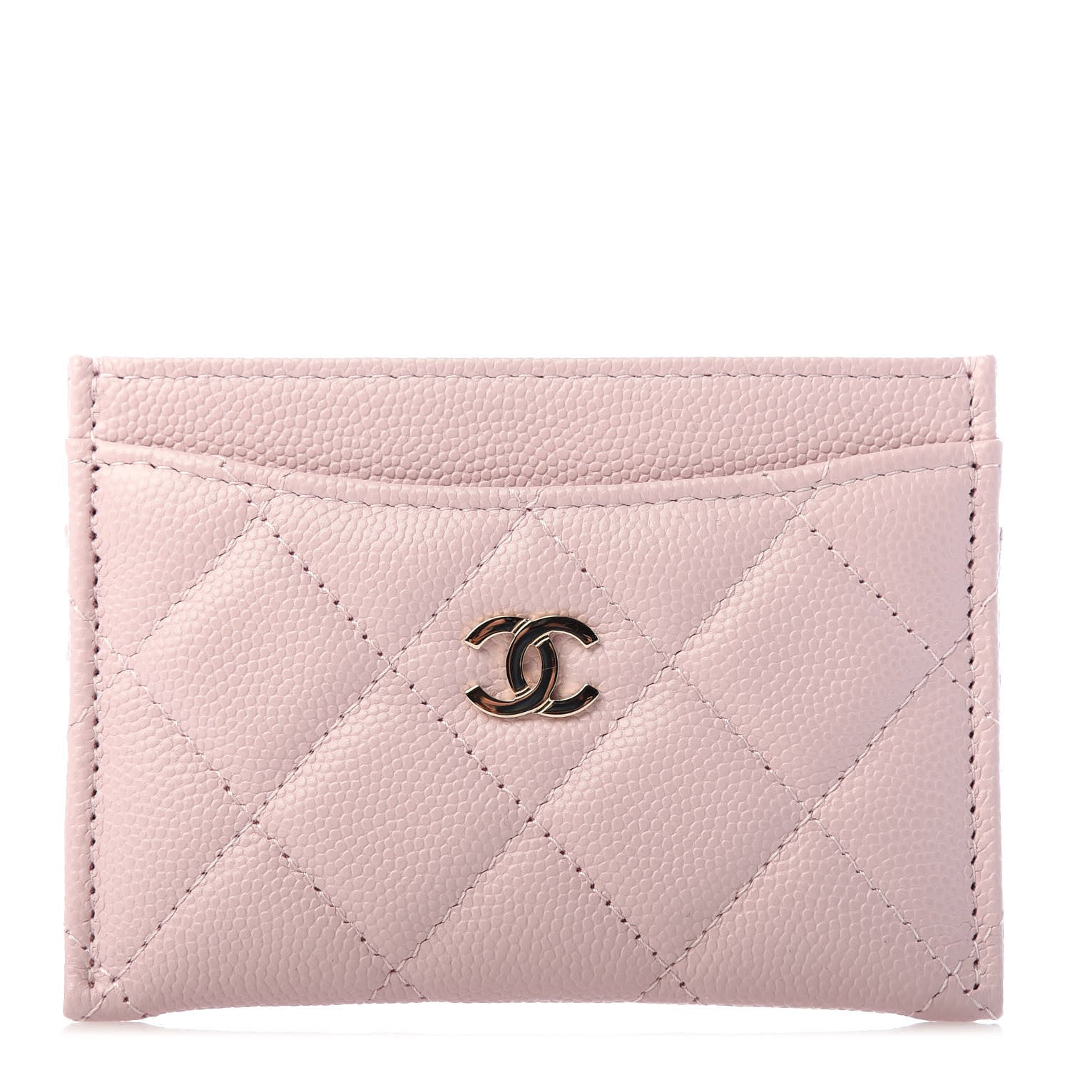 Chanel Caviar Quilted Card Holder Light Pink 1 of 8
