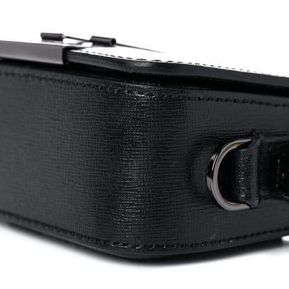 Off-White Calfskin Diag Flap Bag Black White 9 of 11