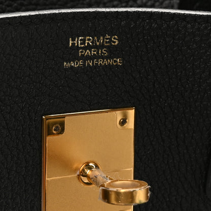 Hermes Togo BIRKIN 30 Black 6 of 10