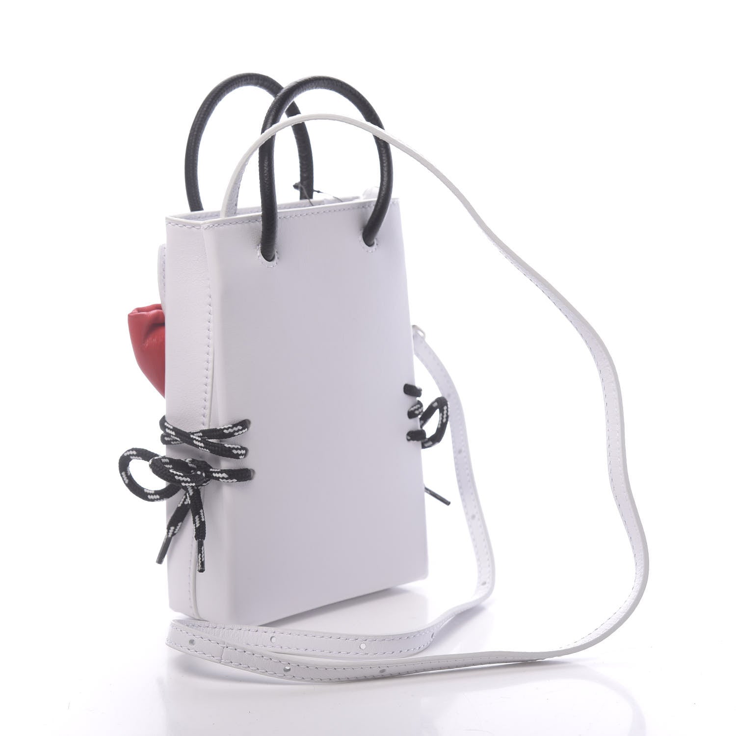 Balenciaga Calfskin Hello Kitty Phone Holder White 3 of 10