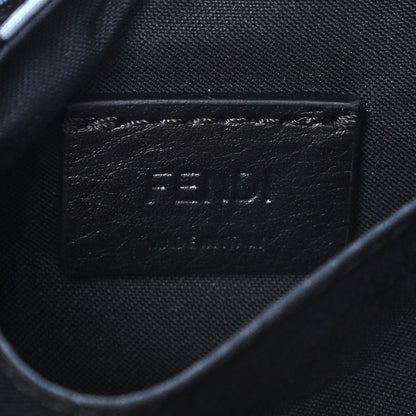 Fendi X JOSHUA VIDES Nylon FF Cloudy Mini Belt Baguette Bag White Celeste Black 6 of 12