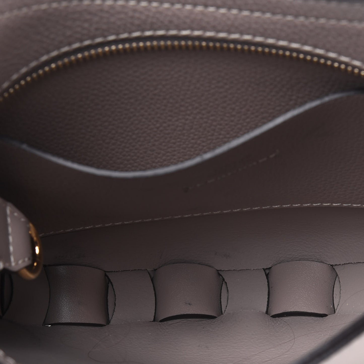 Small Grain Smooth Calfskin Small Darryl Hobo Motty Grey