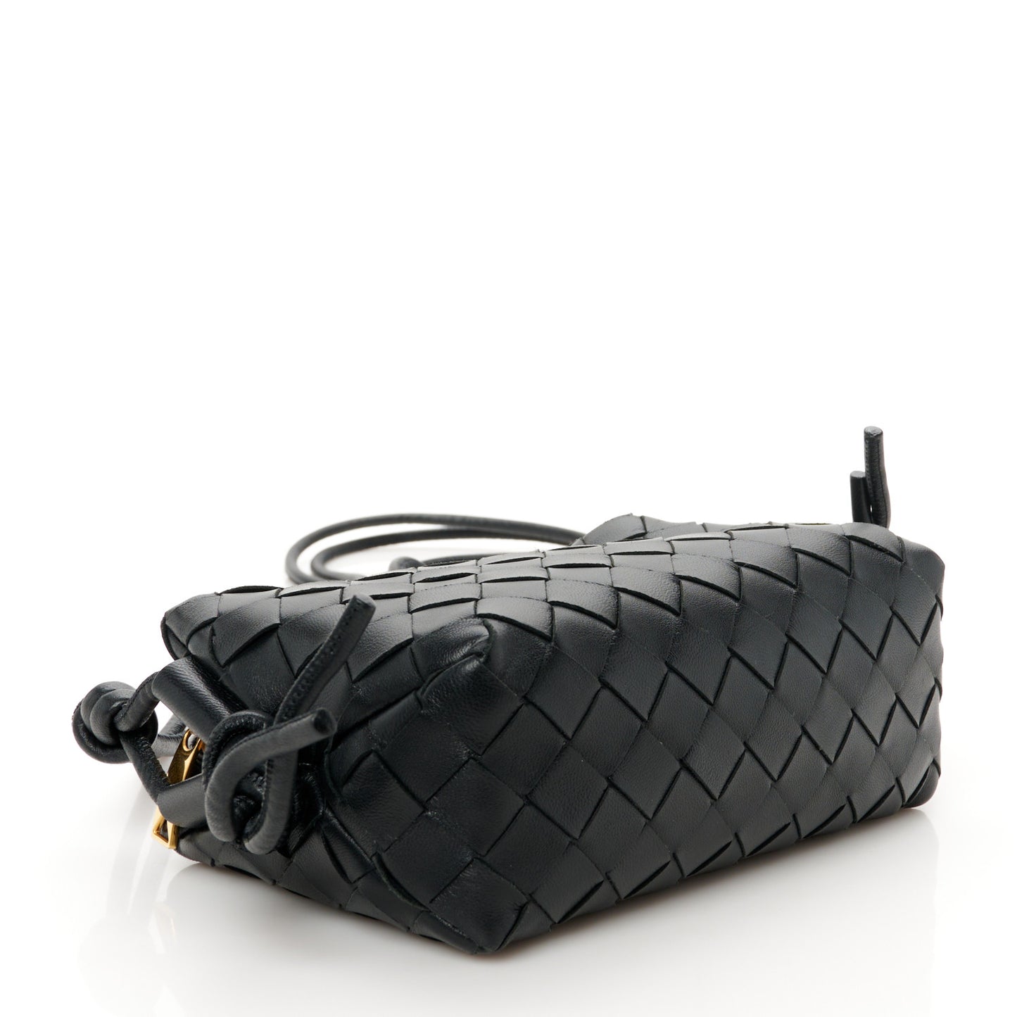 Nappa Intrecciato Mini Loop Camera Bag Black