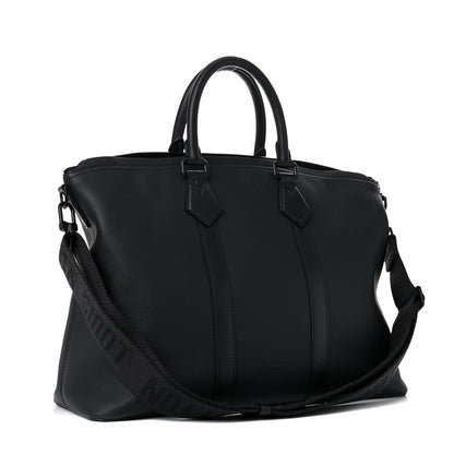 Louis Vuitton Calfskin Lockit Tote Black 3 of 13