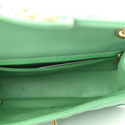 Chanel Caviar Quilted Medium Sweet Classic Flap Green 5 of 10
