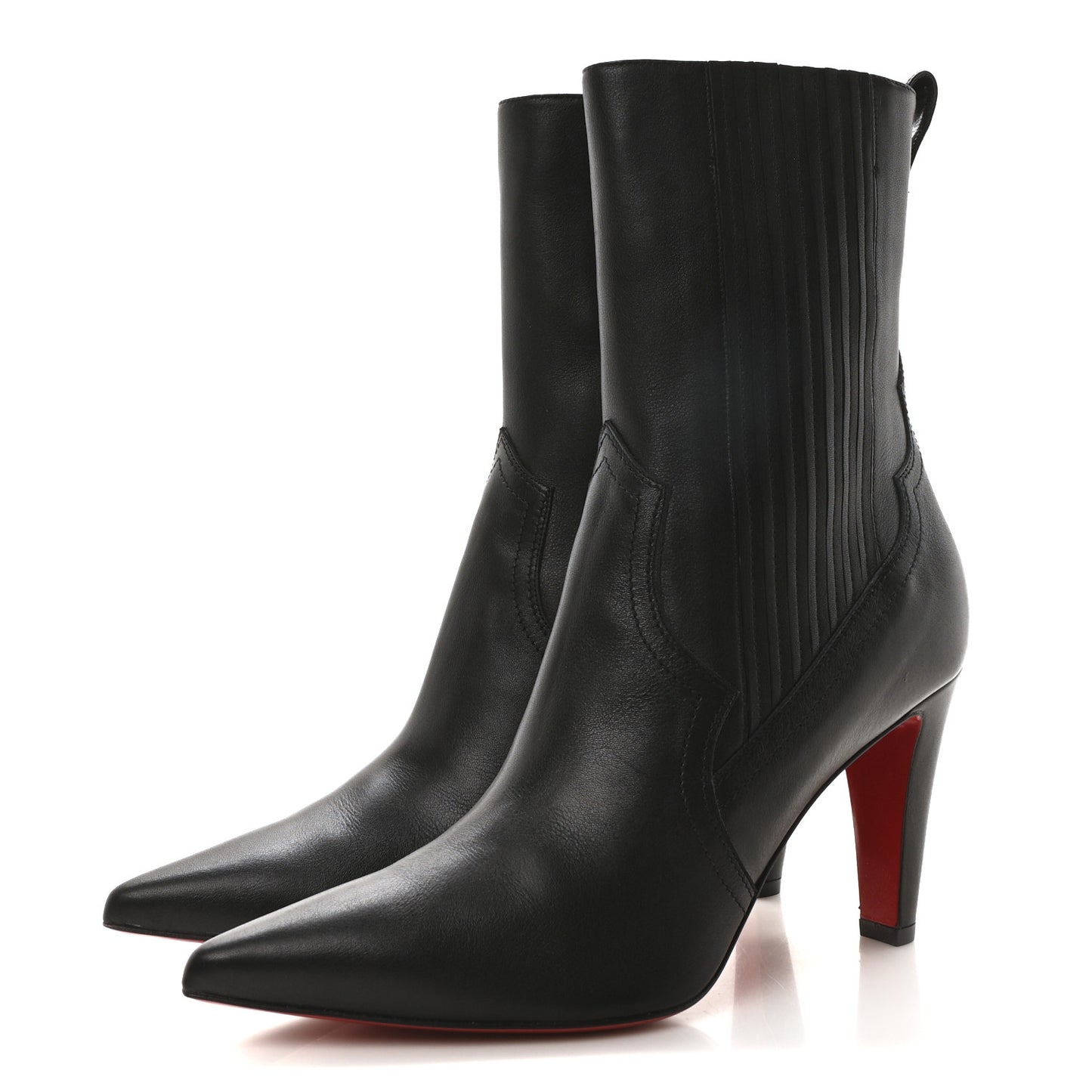 Calfskin Santigag 85 Ankle Boots 41 Black