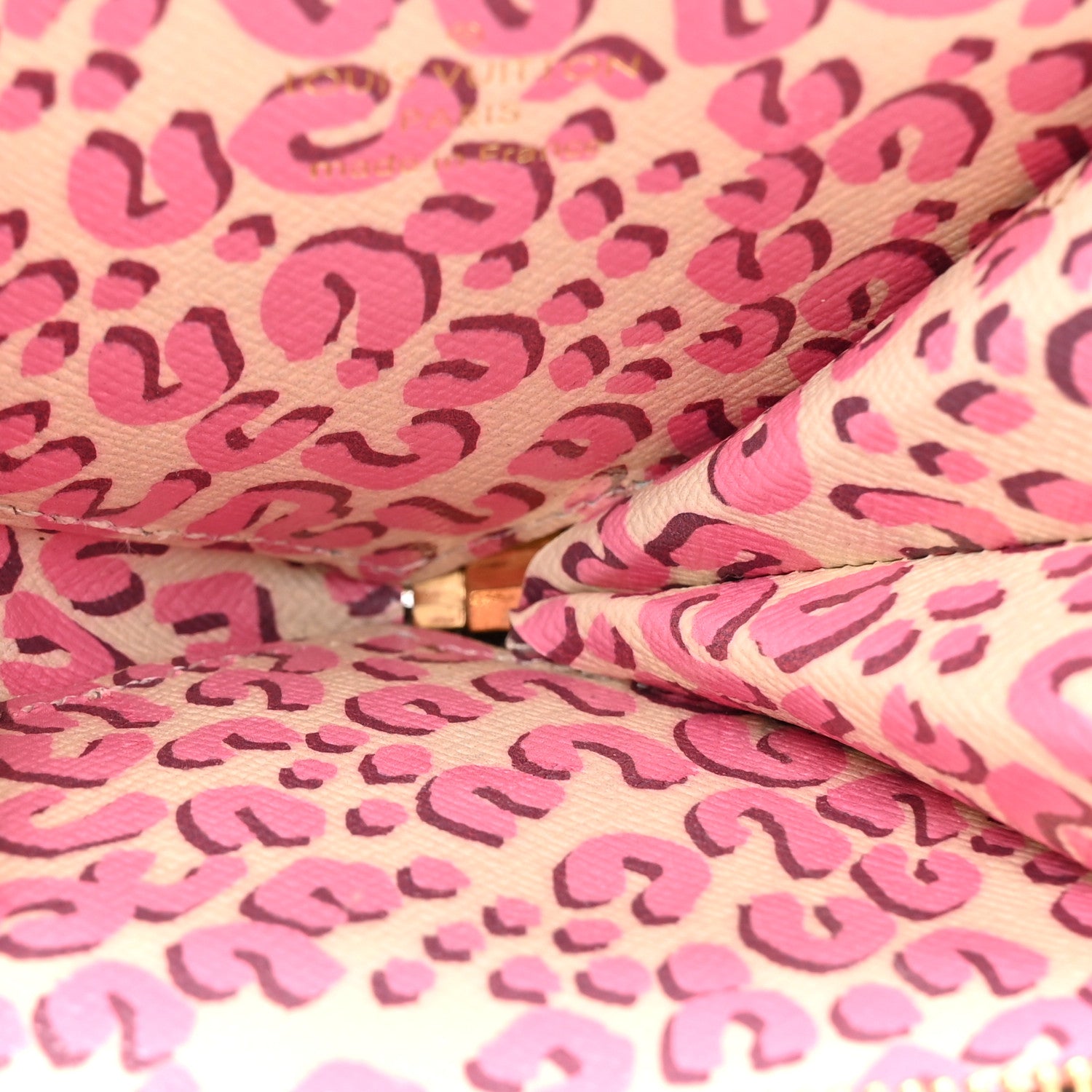 Louis Vuitton Monogram Leopard Coeur Heart Coin Purse Blanc Corail 5 of 7