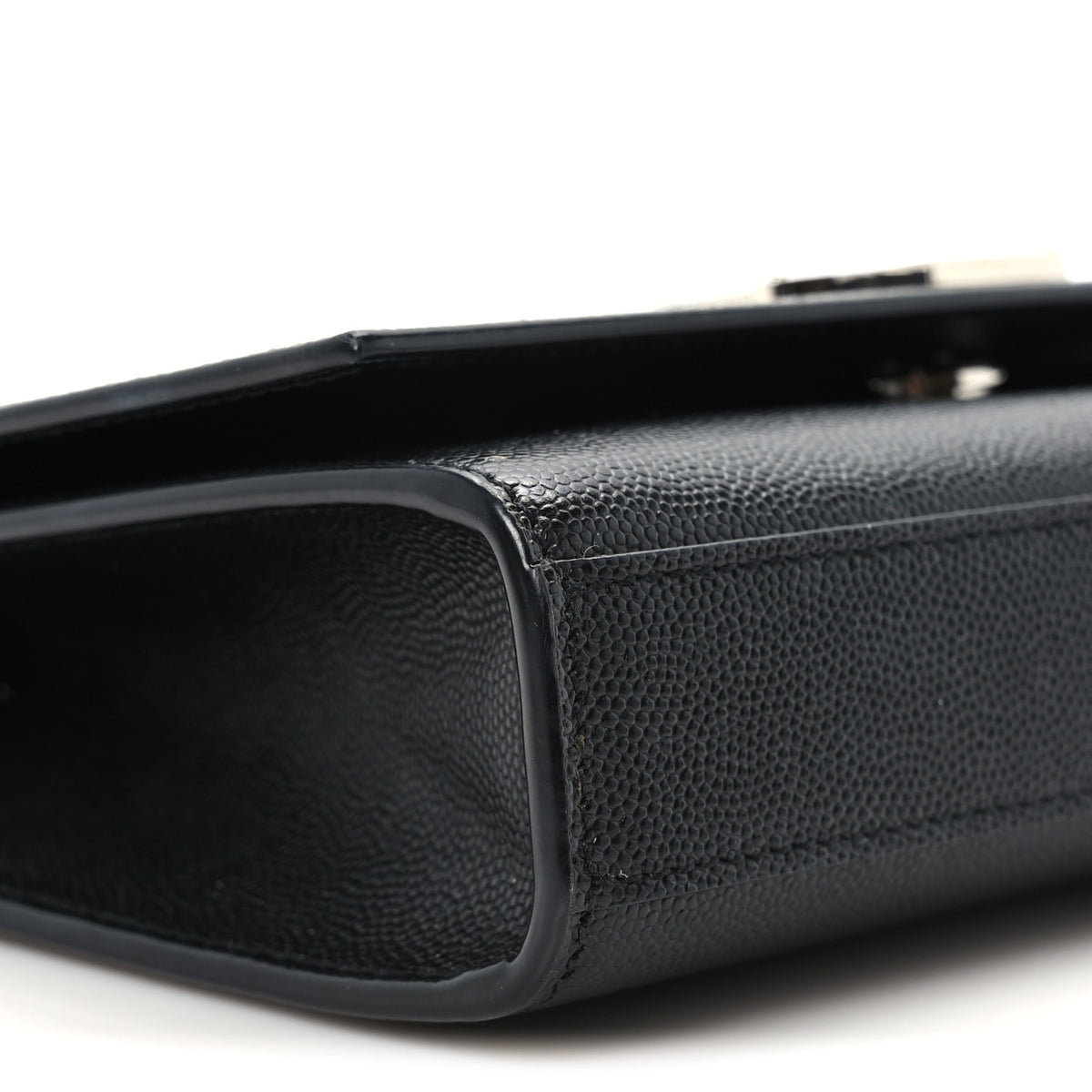 Saint Laurent Grain De Poudre Small Monogram Kate Satchel Black 9 of 10