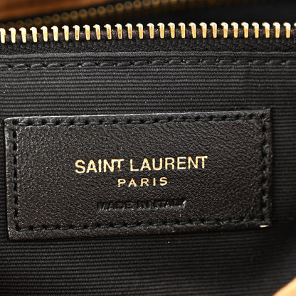 Saint Laurent Suede Large Calypso Caramel Cognac 6 of 10