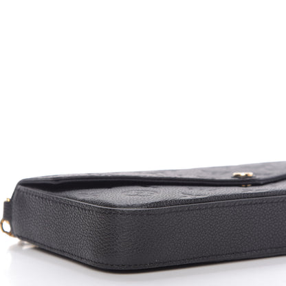 Louis Vuitton Empreinte Pochette Felicie Chain Wallet Black 7 of 11
