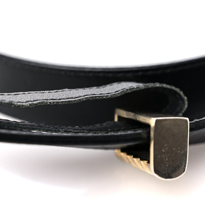 Gucci Moon Calfskin Torchon Double G 25mm Belt 80 32 Black 6 of 6
