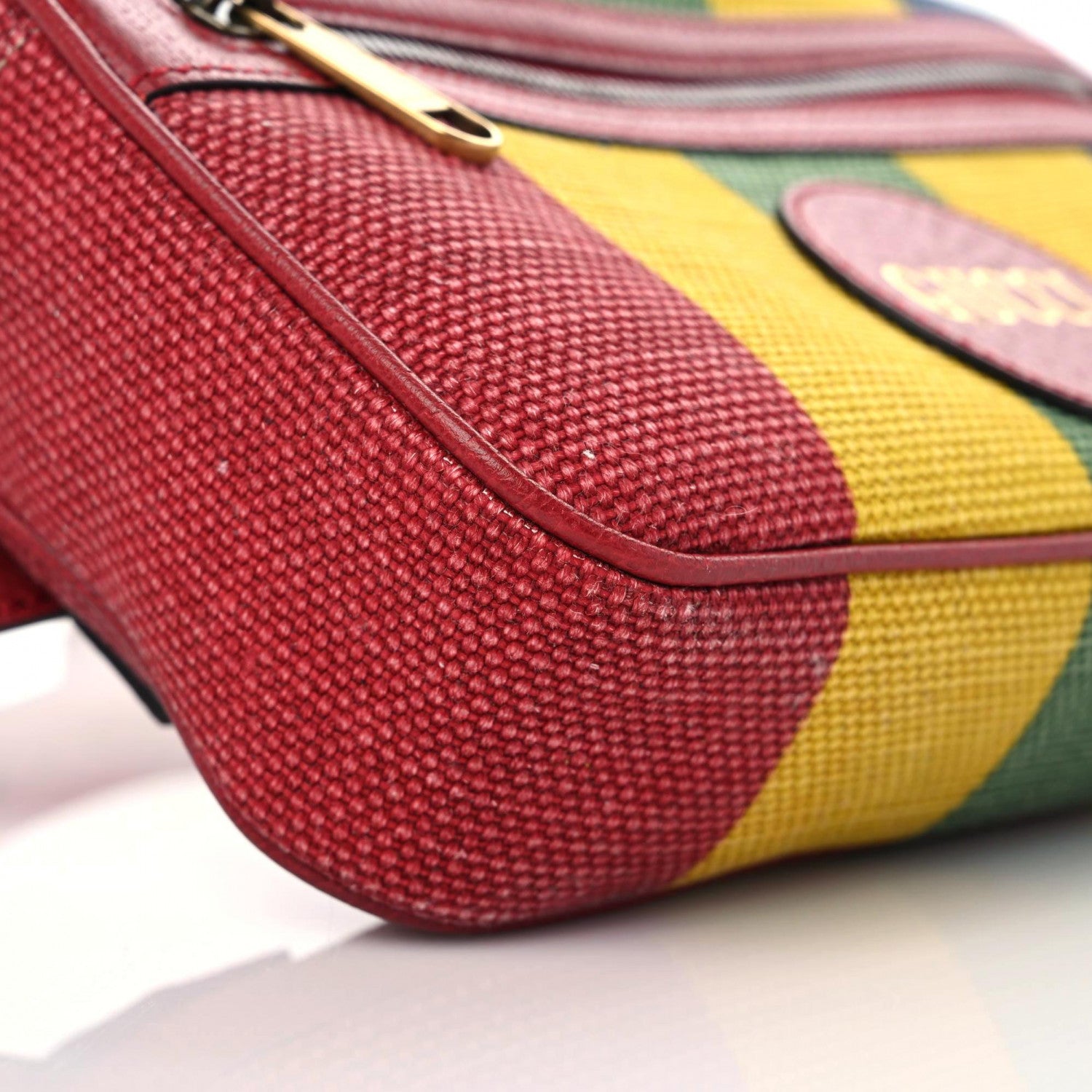 Gucci Canvas Marley Stripe Script Logo Gucci 80 Belt Bag Multicolor 5 of 12