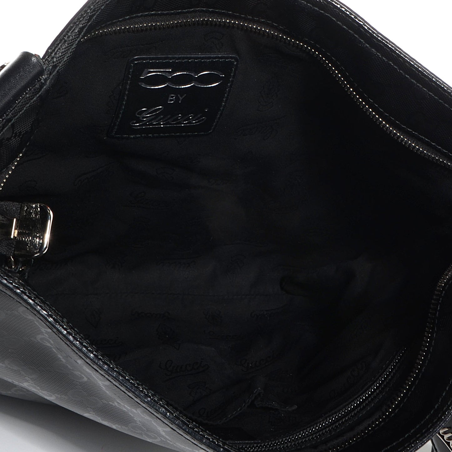 Imprime Monogram Web Medium 500 by Gucci Flat Messenger Bag Black