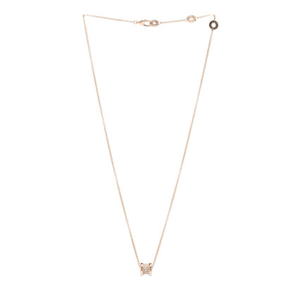 Bulgari 18K Rose Gold Diamond Small B.Zero1 Pave Pendant Necklace 3 of 4