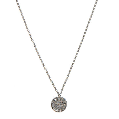 Tiffany Platinum Diamond .24ctw Circlet Pendant Necklace 1 of 5