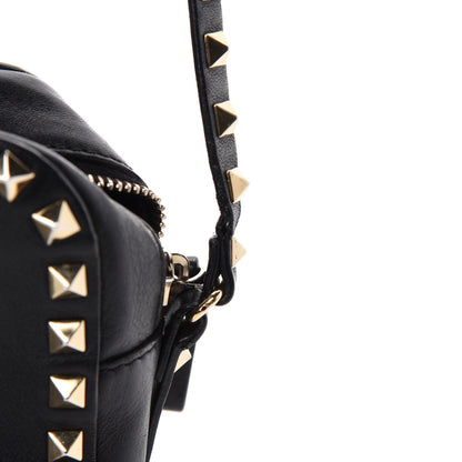 Valentino Garavani Calfskin Rockstud Camera Crossbody Bag Black 8 of 11